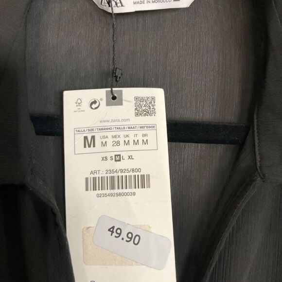 ZARA  Short Double Layer Dress NWT SIZE‎ M - Picture 8 of 9